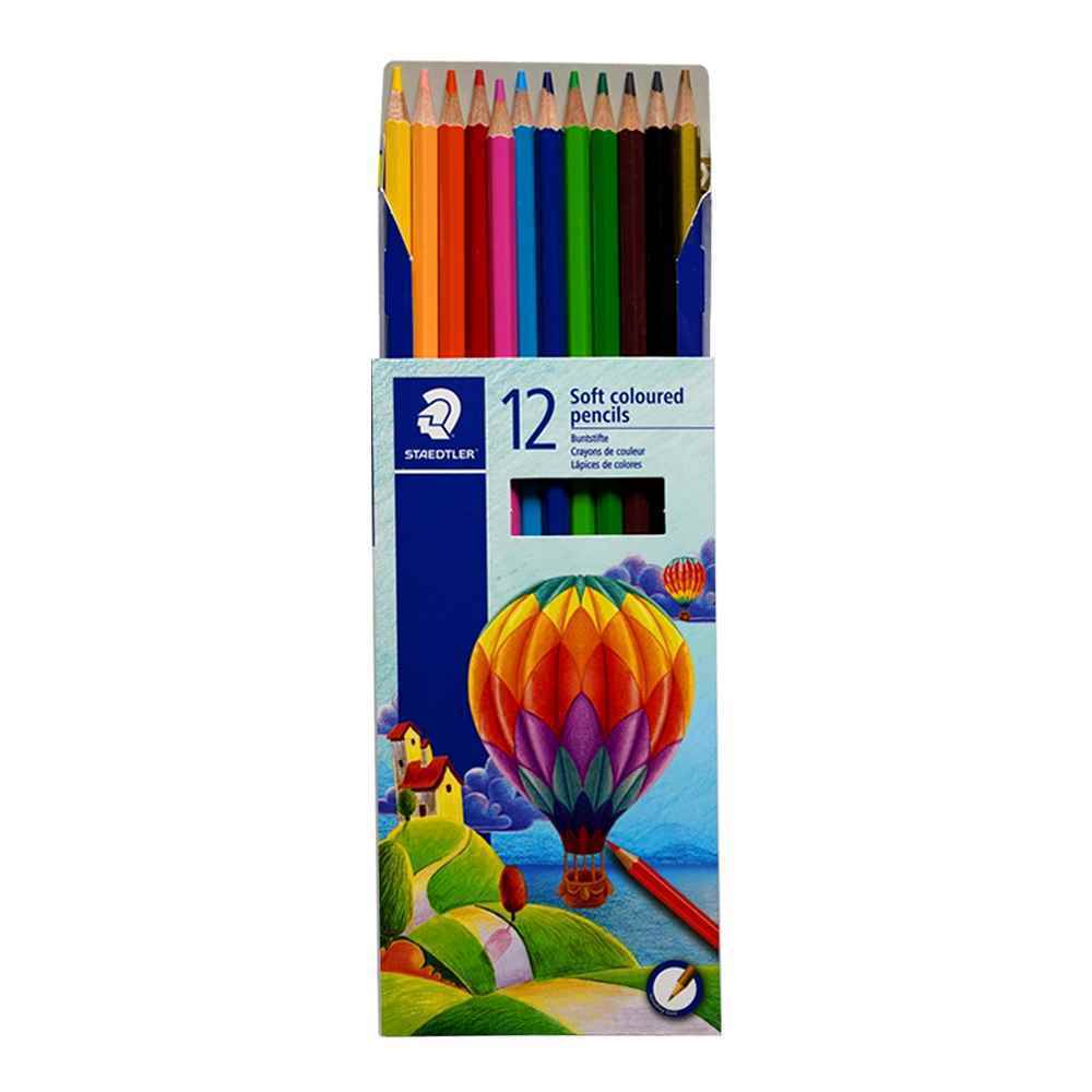 مدادرنگی 12 رنگ سافت استدلر کد143 C12 LI - بسته 12 تایی