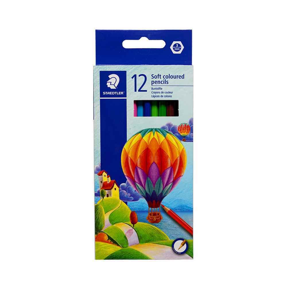 مدادرنگی 12 رنگ سافت استدلر کد143 C12 LI - بسته 12 تایی