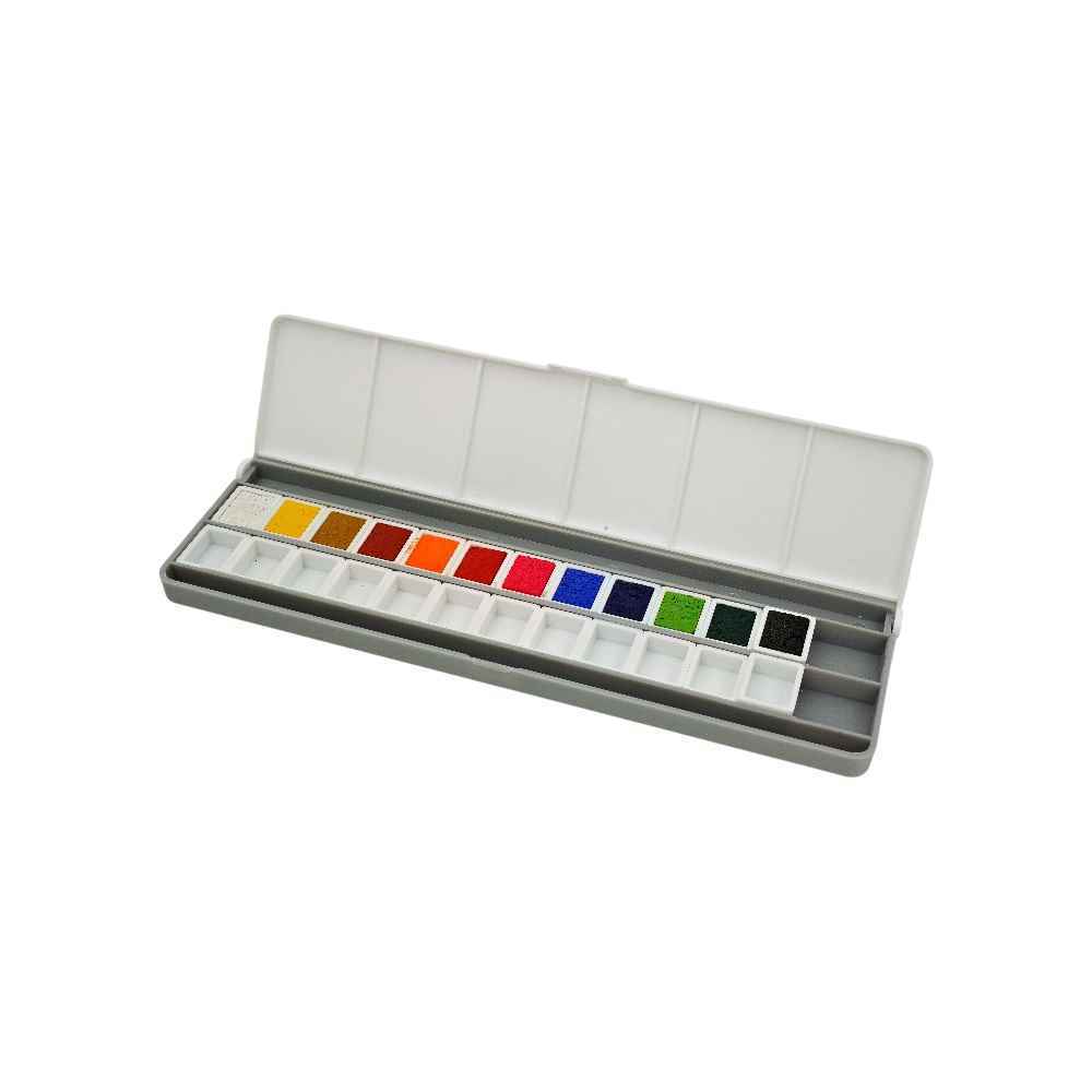 آبرنگ 12 رنگ آقامیری
