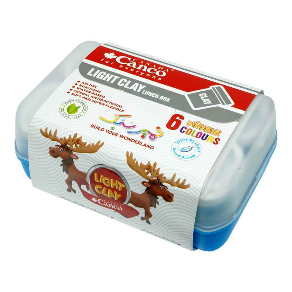 خمیرسبک 6 رنگ کنکو+ظرف غذاقدیم با لفاف کاغذی - بسته 6 تایی