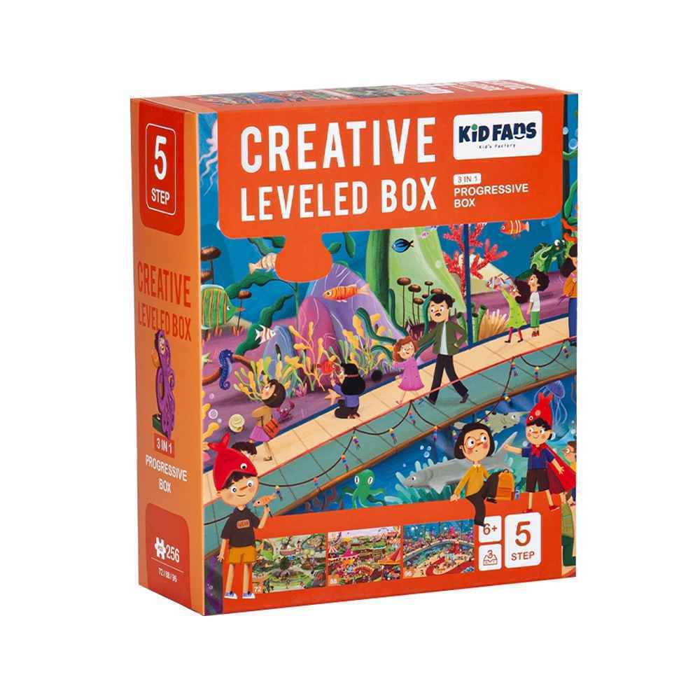 پازل کیدفنز مدل سرزمین کودکان | 256 تکه Creative Level Box Kids Land | کد 2401