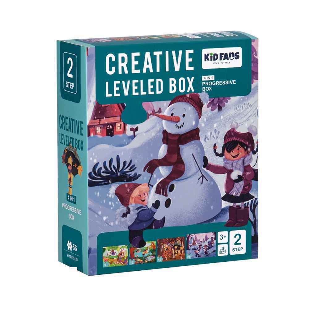 پازل کیدفنز فصل ها | 56 تکه Creative Level Box Seasons | کد 2401