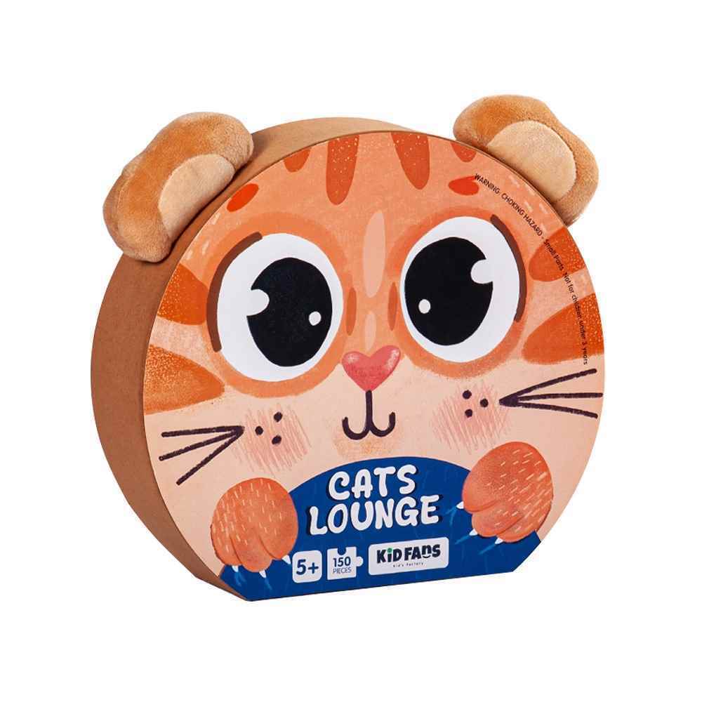 پازل کیدفنز کد2407 | پاتوق گربه ها 150 تکه | Kid Fans Cats Lounge | کد KS2407