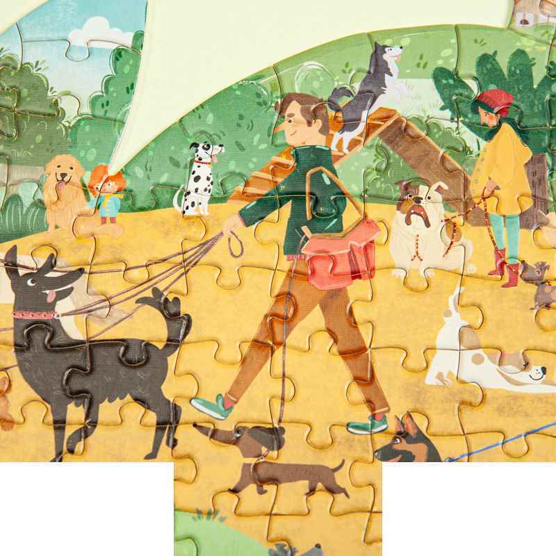 پازل کیدفنز کد2406 | پارک سگ ها 150 تکه | Kid Fans Dogs Park