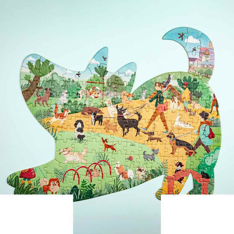 پازل کیدفنز کد2406 | پارک سگ ها 150 تکه | Kid Fans Dogs Park