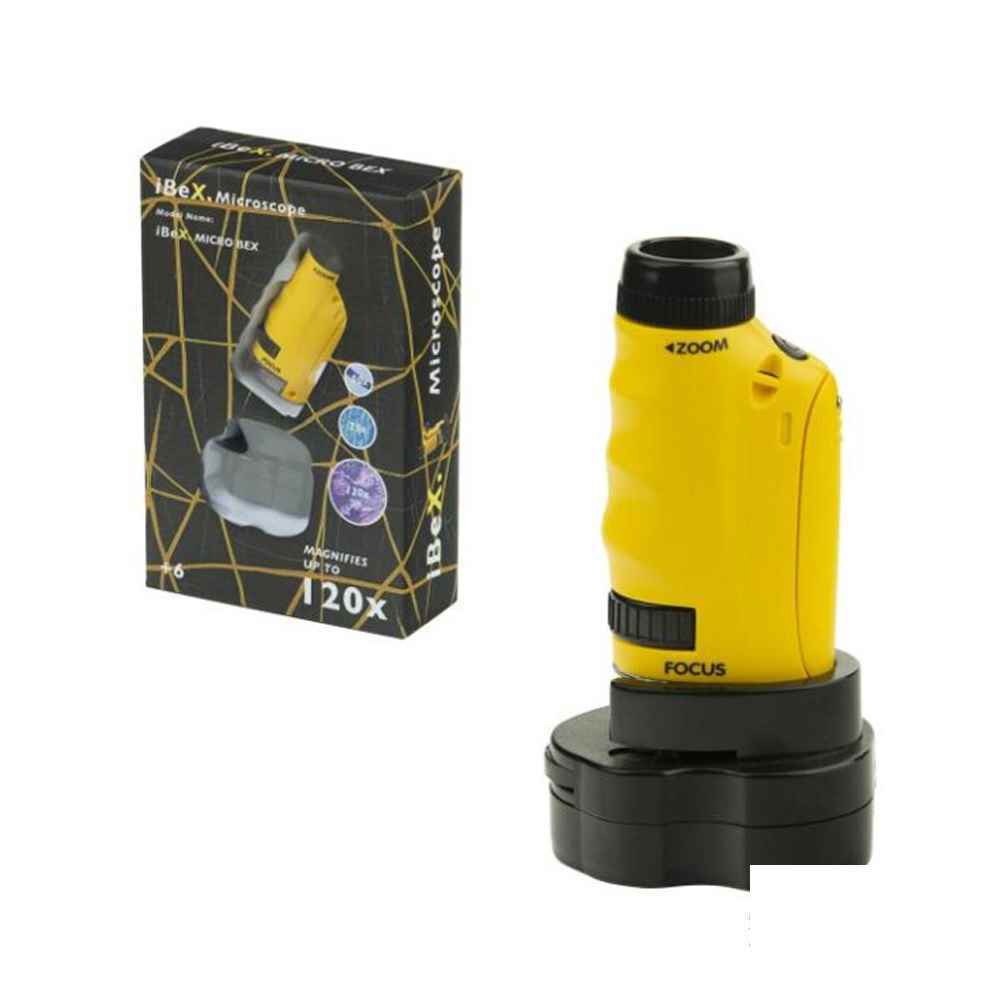 میکروسکوپ جیبی آیبکس مدل MicroBex 120x – به همراه منبع نور قابل اتصال