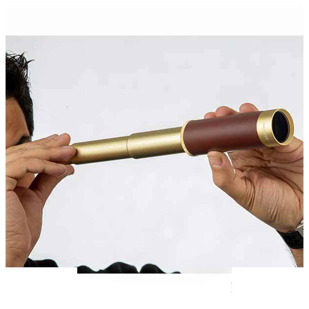 دوربین تک چشمی زیتازی مدل Luxury Editions 25x30 | بزرگنمایی 25 برابر با طراحی کلاسیک طلایی