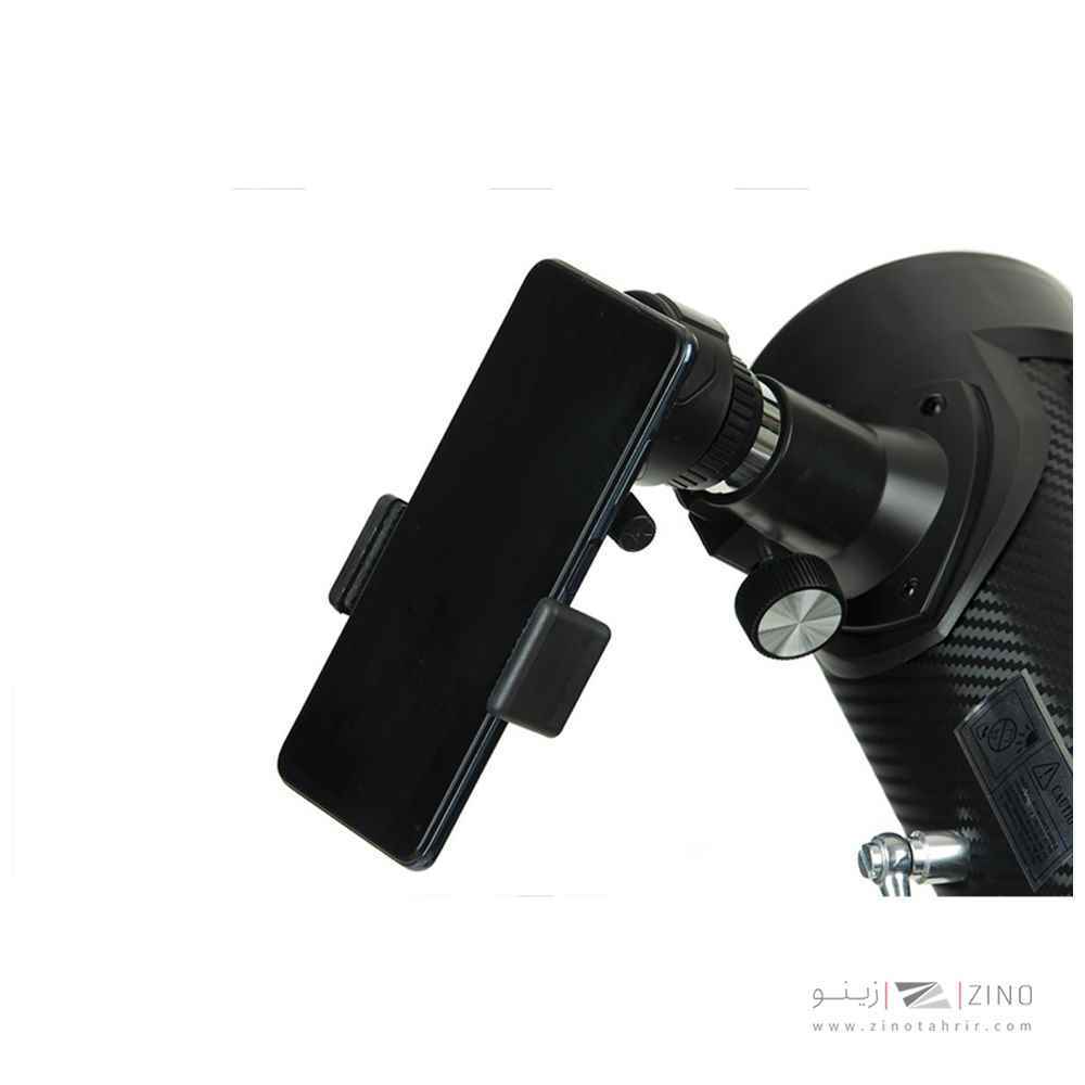 تلسکوپ نیمه حرفه ای  زیتازی مشکی F70076 PRO | بزرگنمایی 525 برابر + هلدر موبایل عکاسی نجومی