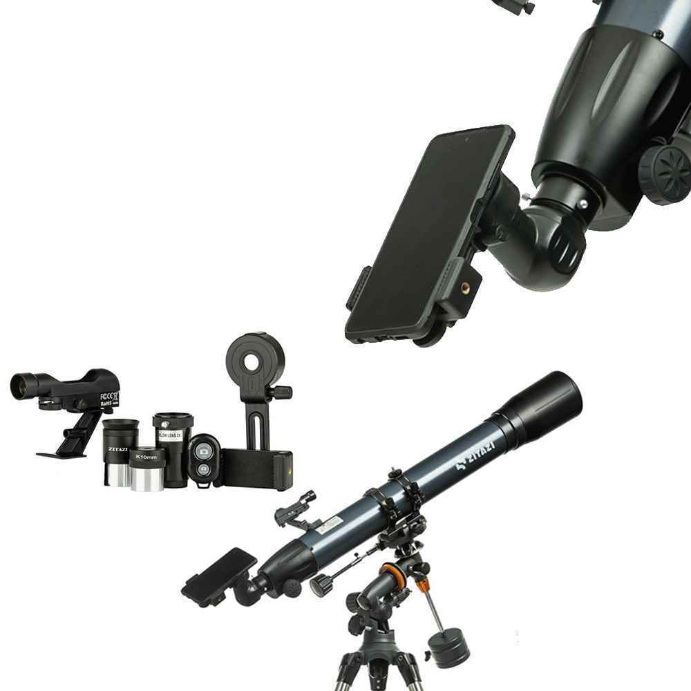 تلسکوپ شکستی حرفه ای زیتازی مدل 90080EQ | با مقر استوایی و بزرگنمایی 270 برابر