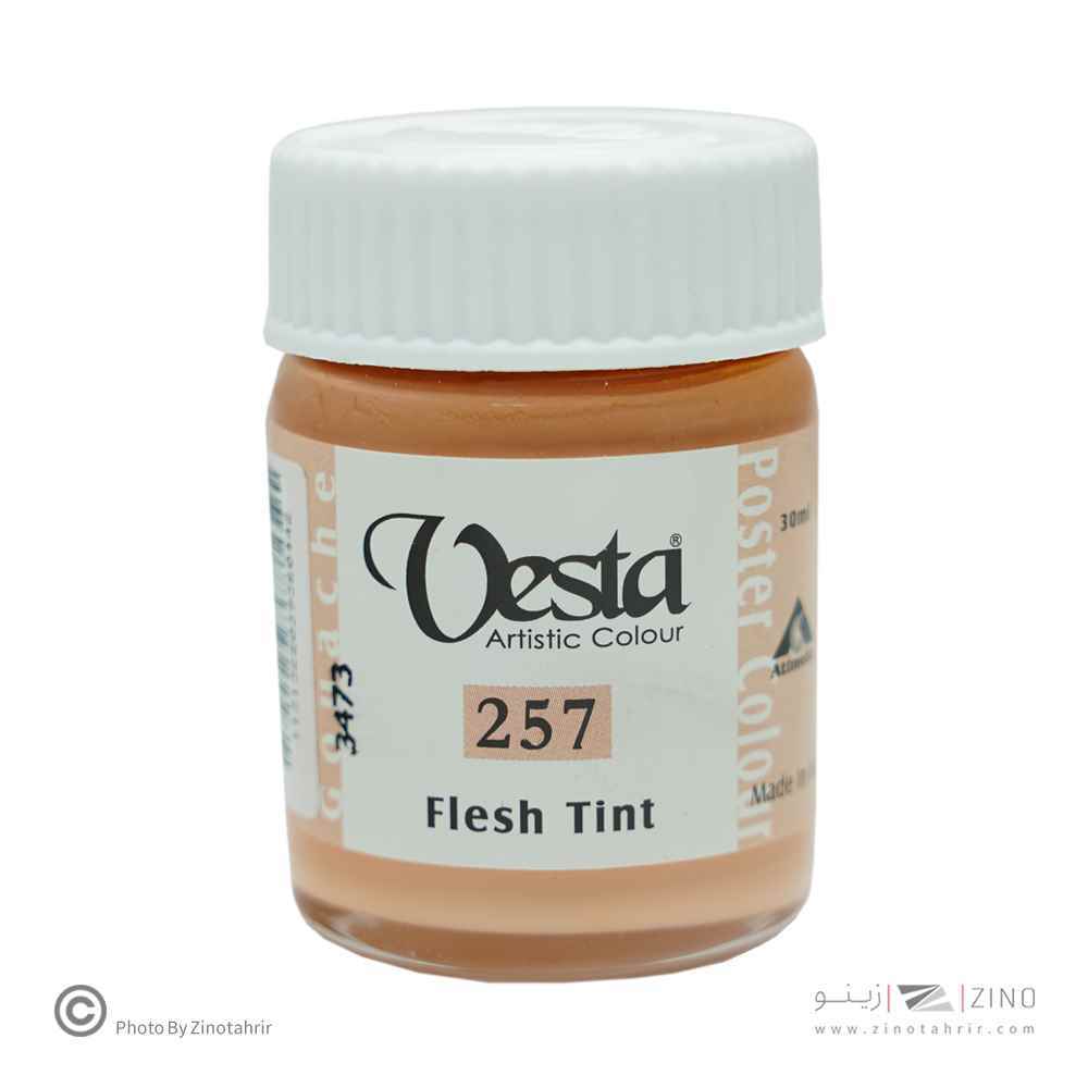 گواش وستا (Vesta) کد257 Flesh Tint | رنگ پوست مخصوص پرتره - بسته 6 تایی