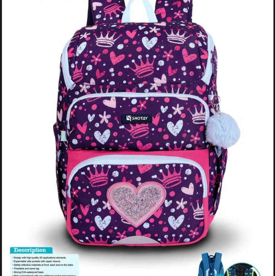 کوله پشتی طرحDOTS با پشتی طبی شوتای قلب کدB11-117