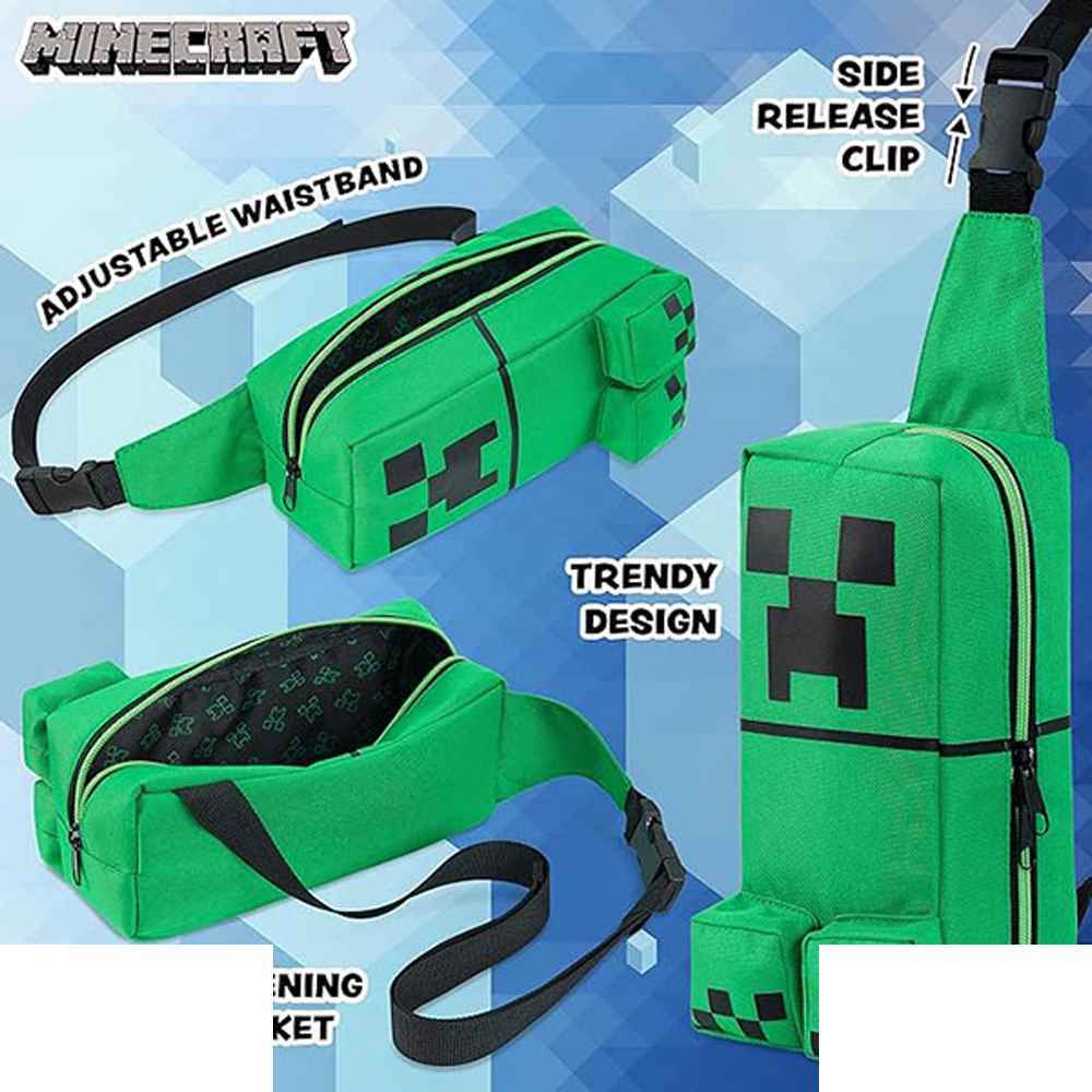کیف کراس بادی کودکان ماینکرافت طرح Creeper | کیف دوشی سبک و جذاب